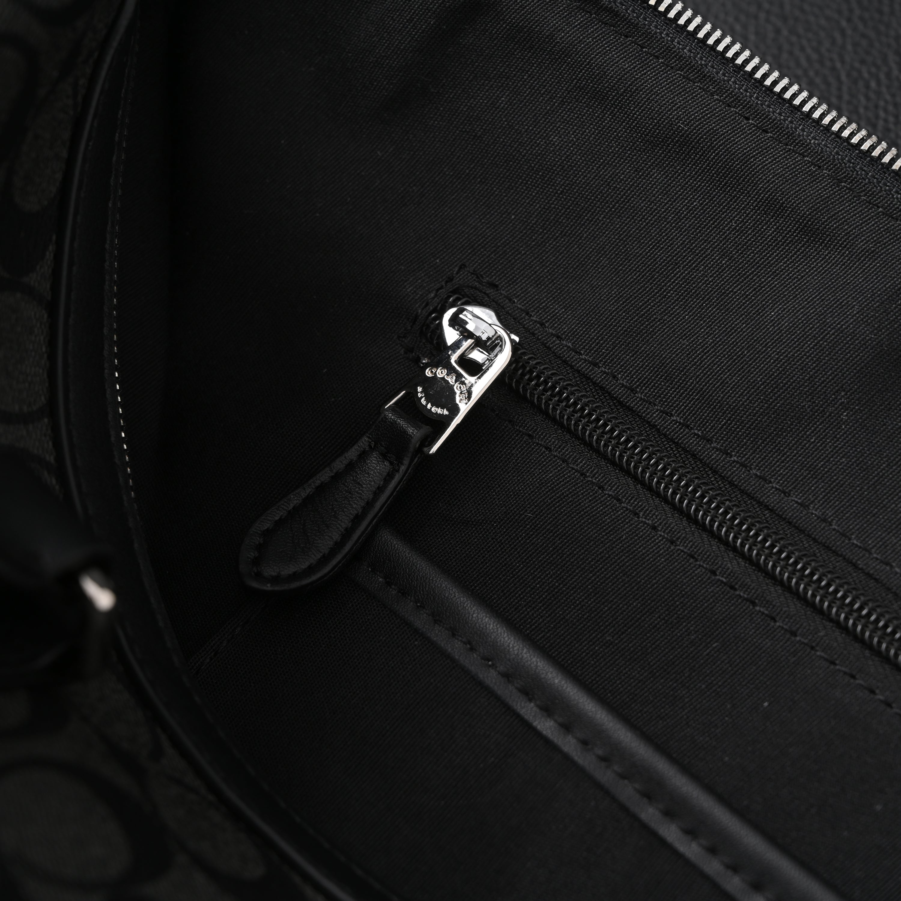 Coach Metropolitan Duffel Bag in Signature Black Canvas